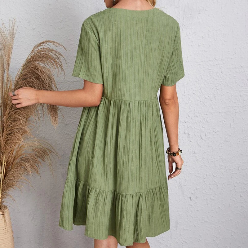 Ruffle A-Line Mini