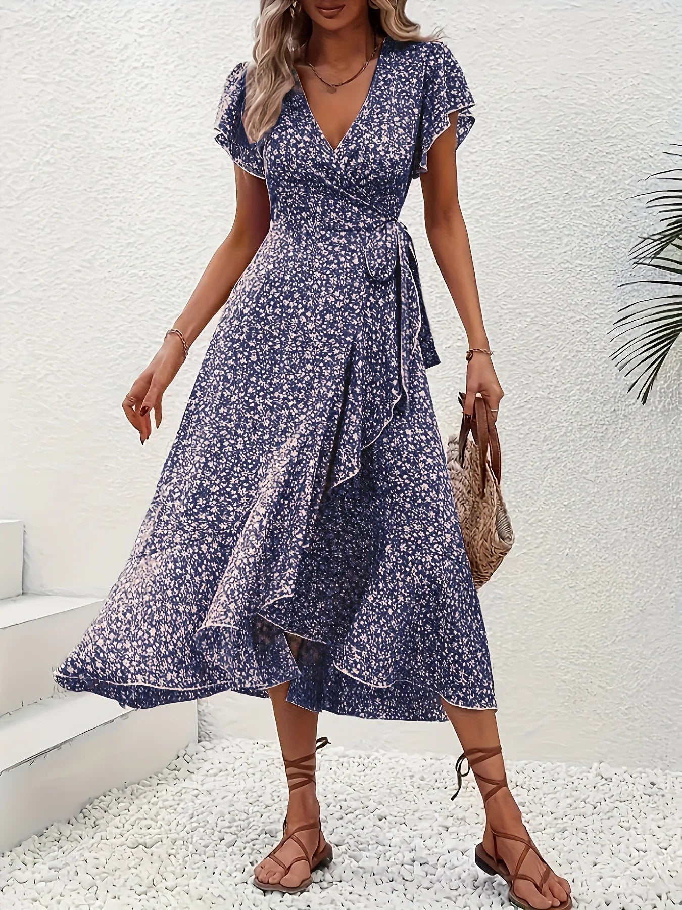 Floral Wrap Dress