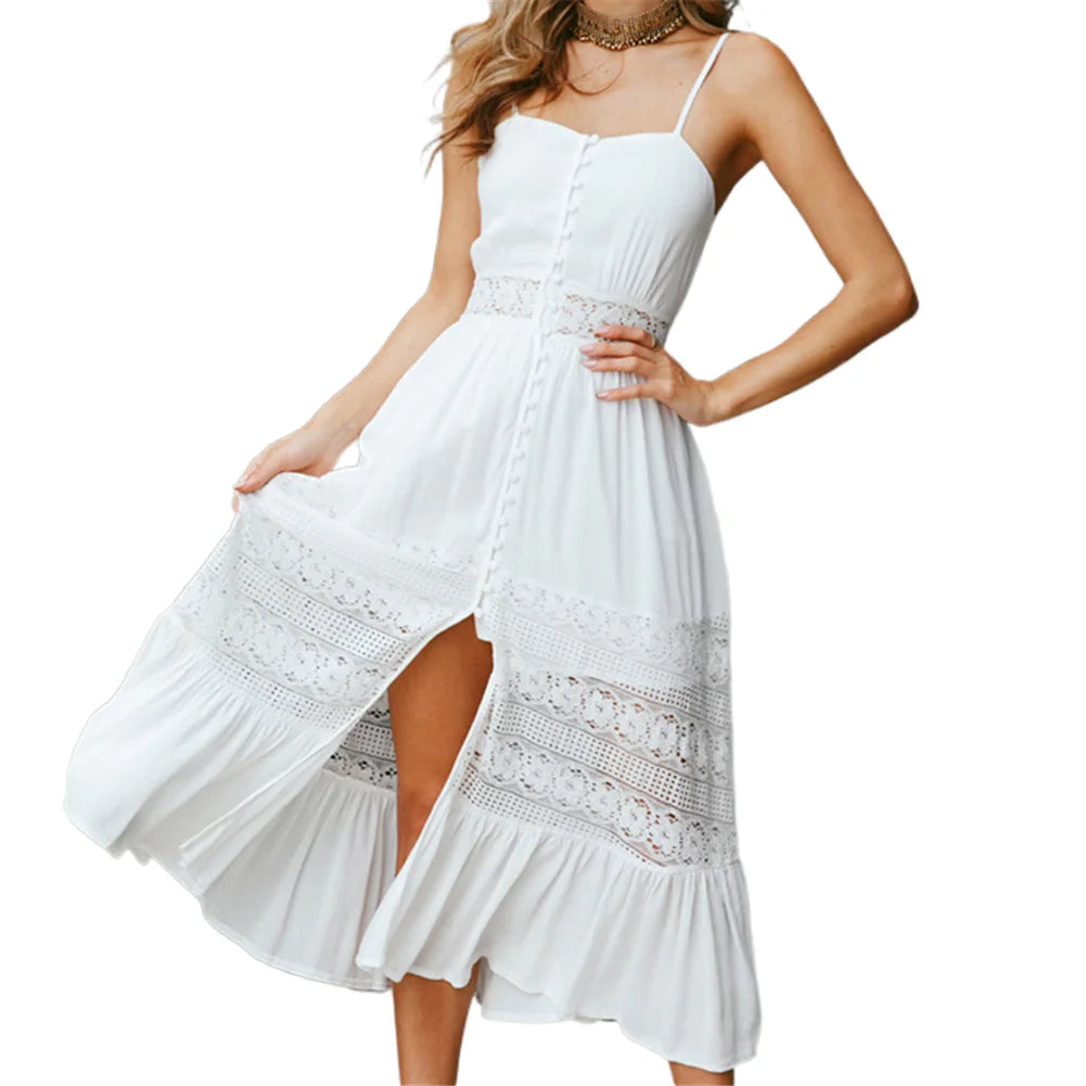 White Boho Maxi