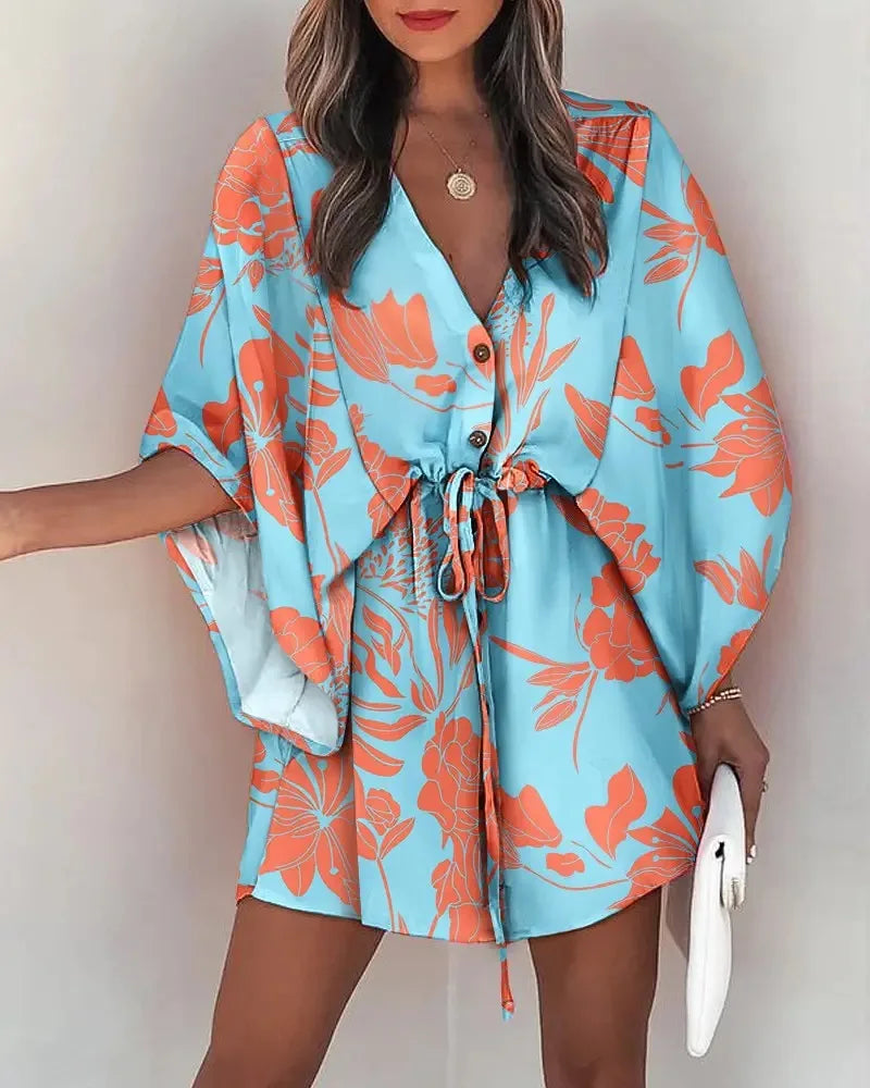 Floral Ruffle Dress