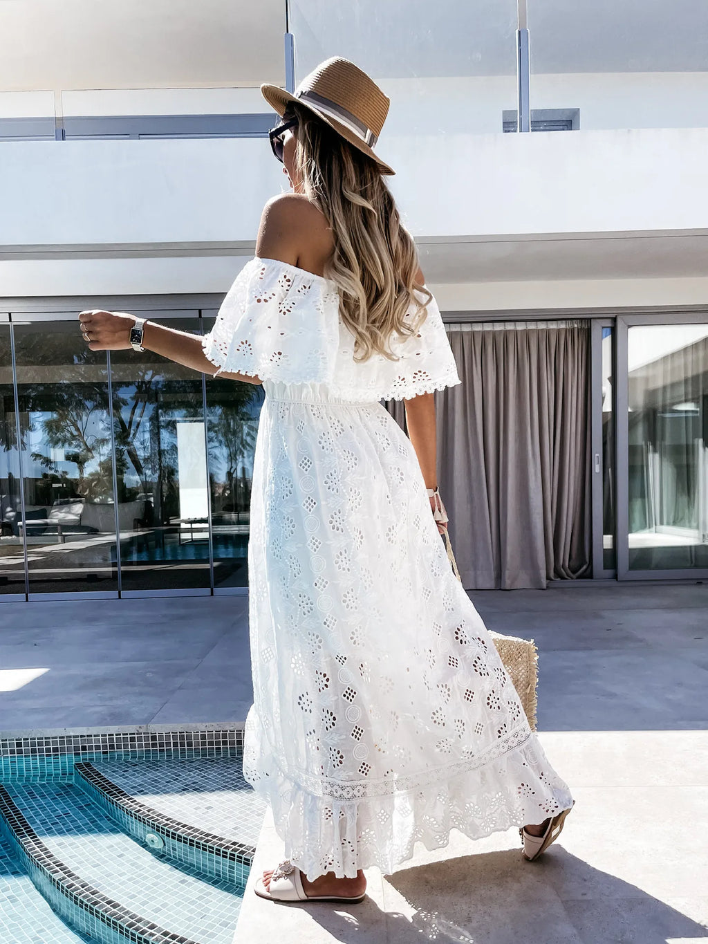 White Boho Maxi