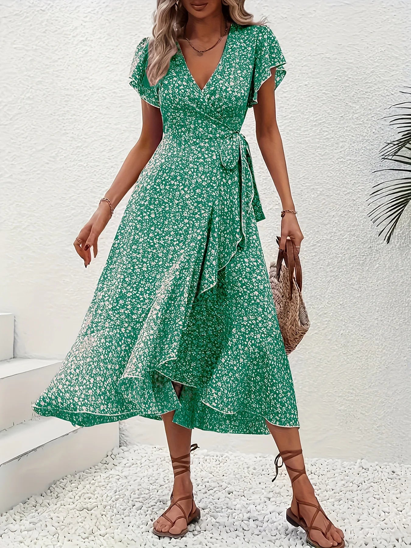 Floral Wrap Dress