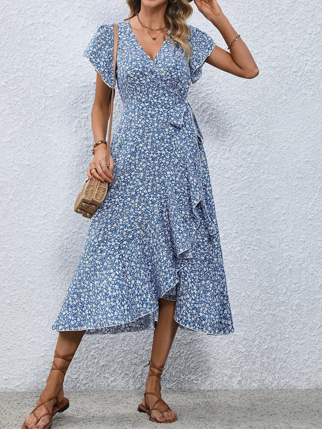 Floral Wrap Dress