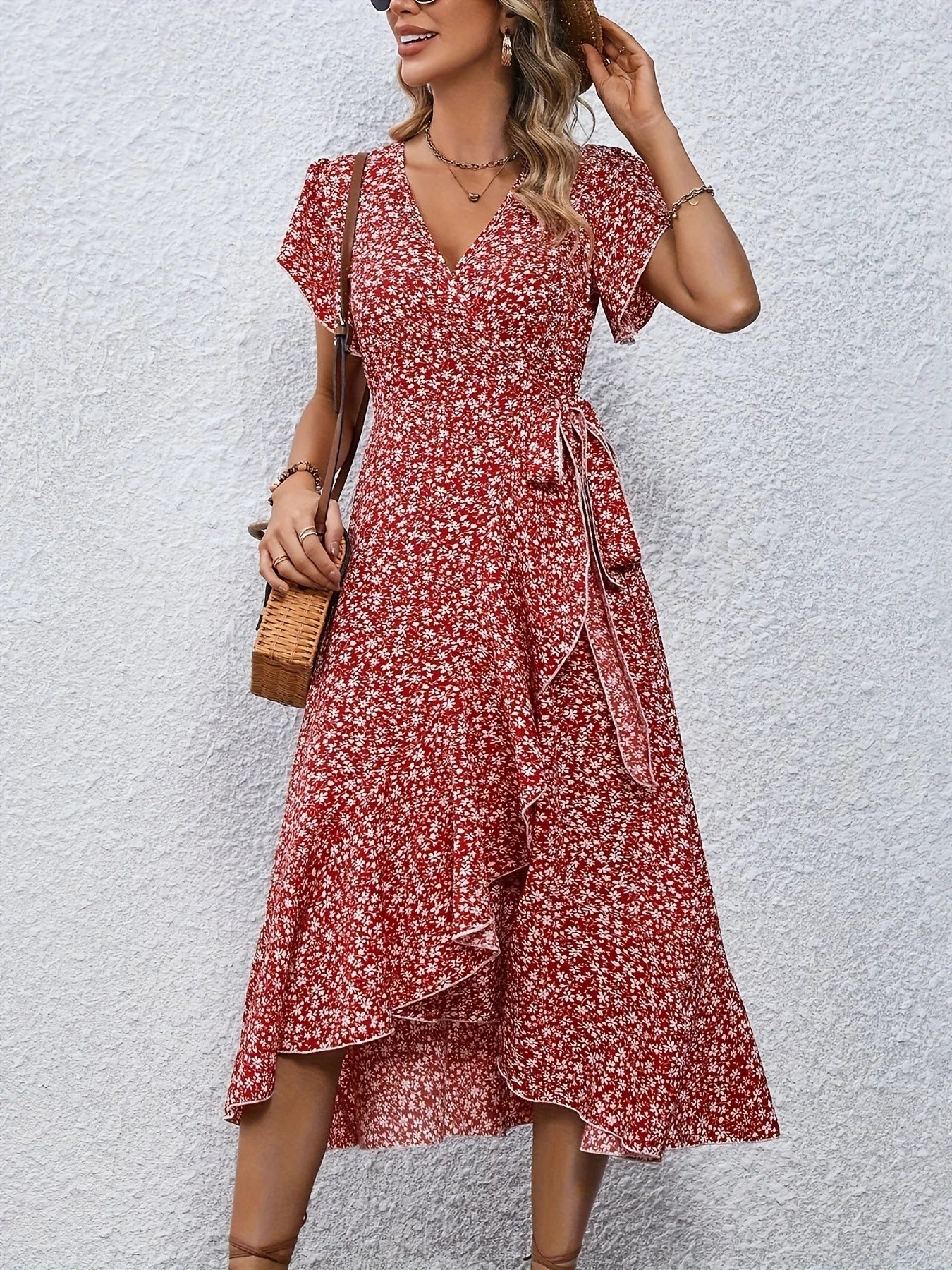 Floral Wrap Dress