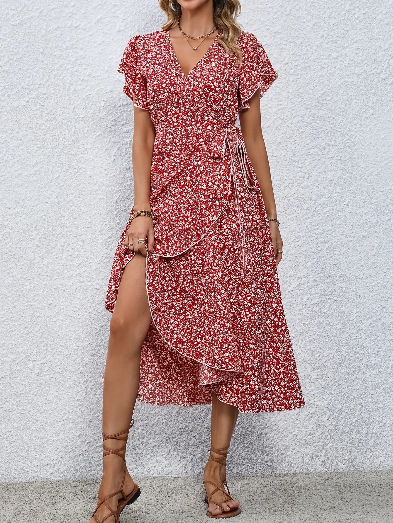 Floral Wrap Dress