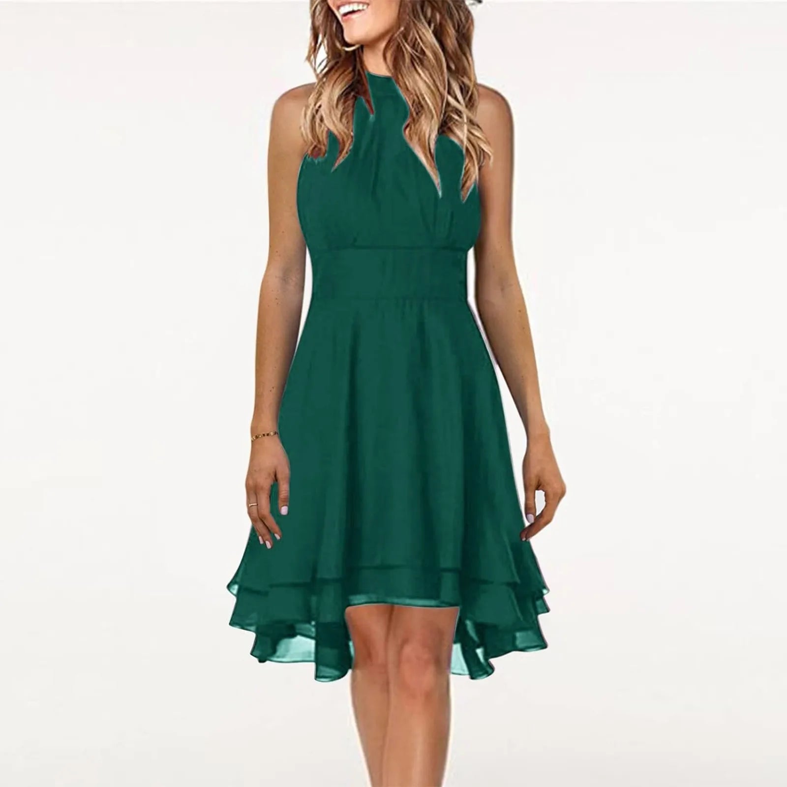 Halter Chiffon Dress