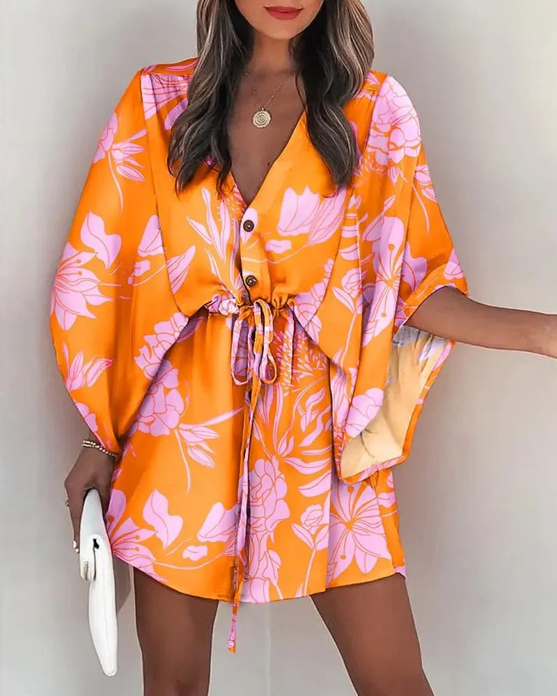 Floral Ruffle Dress