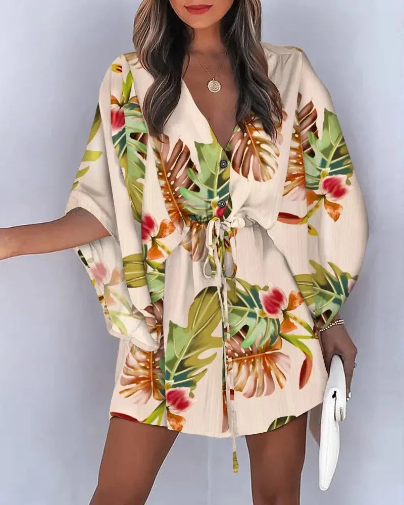Floral Ruffle Dress