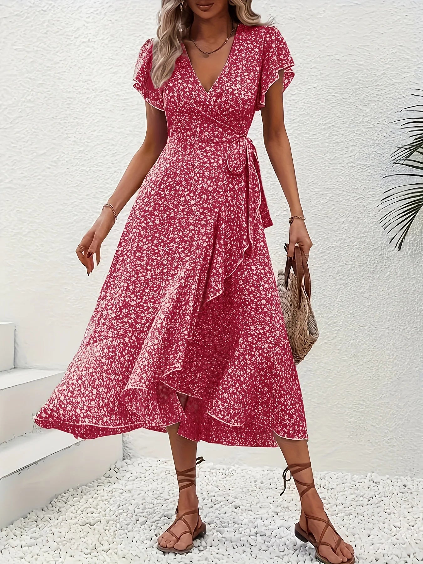Floral Wrap Dress