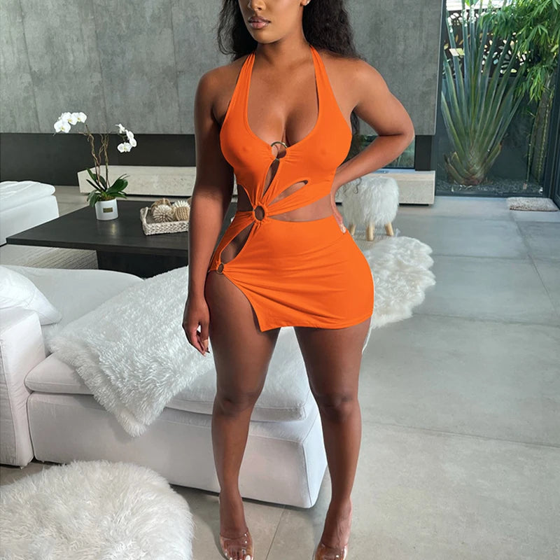Orange Bodycon Mini